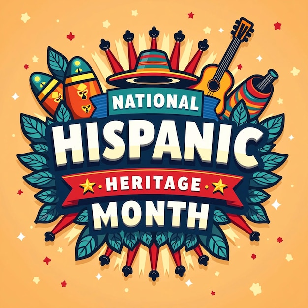 Photo hispanic heritage month graphics celebrating culture and diversity