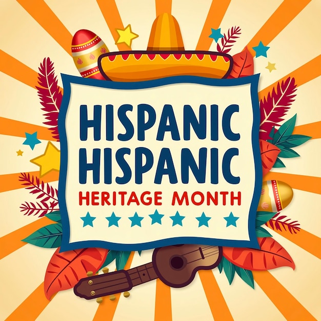 Photo hispanic heritage month graphics celebrating culture and diversity