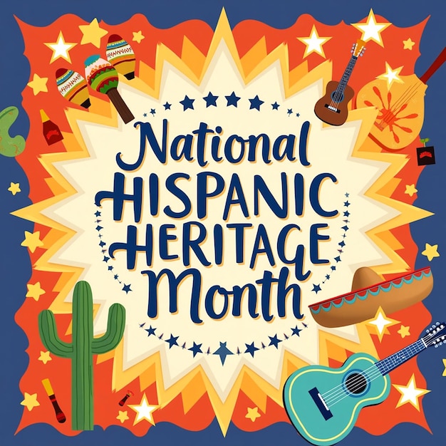 Photo hispanic heritage month graphics celebrating culture and diversity