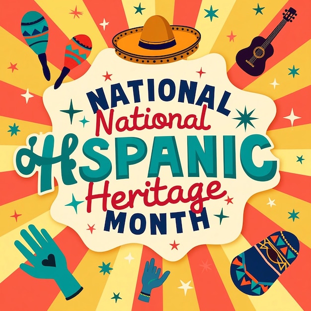 Photo hispanic heritage month graphics celebrating culture and diversity