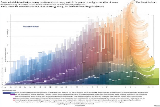 Histogram Showing the Distrogratition of Company Growth in the FiveYear Technology Sector