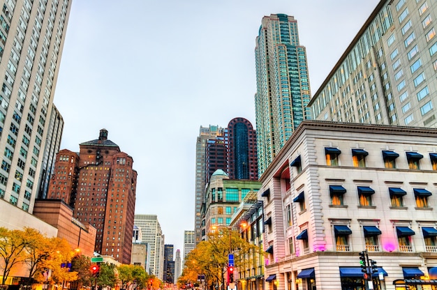 Historic buildings in Downtown Chicago Illinois, United States