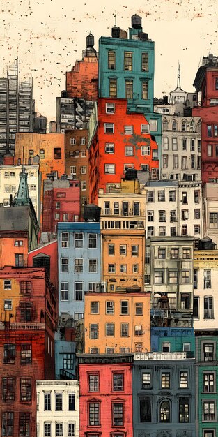 Photo historic city skyline featuring traditional architecture