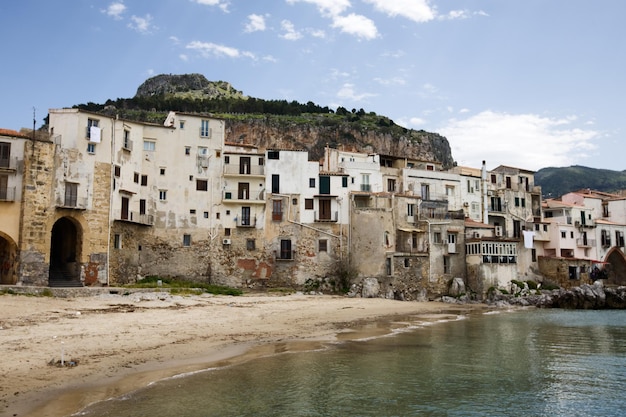 Historic houses, Cefalu, Sicily, Italy