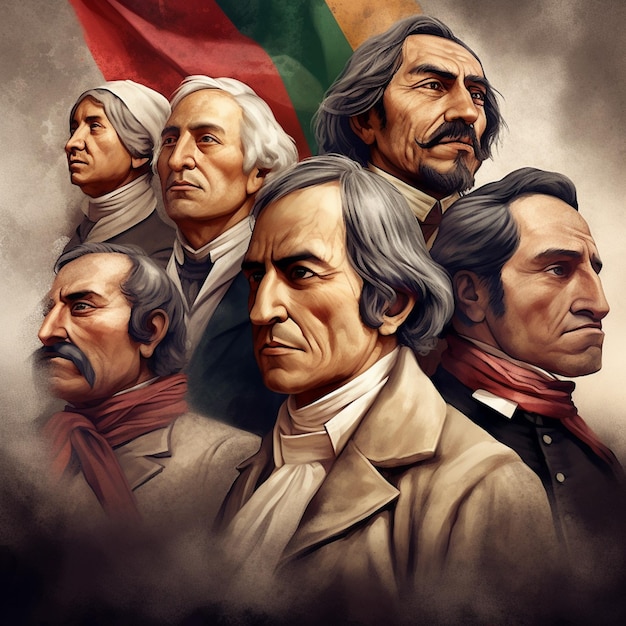 historic independence heroes portraits of mexico's iconic heroes of independence