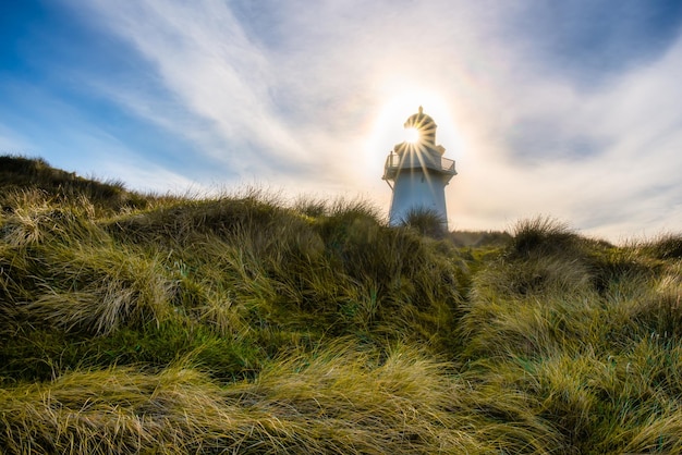 The historic lighthouse at Waipapa on the Catlins coastline