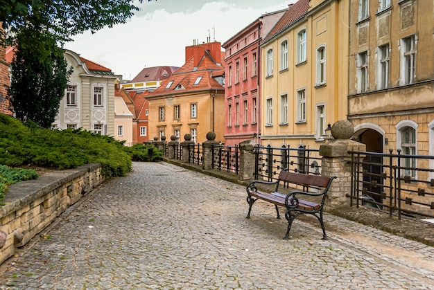 Historic old town market colorful building in Poznan