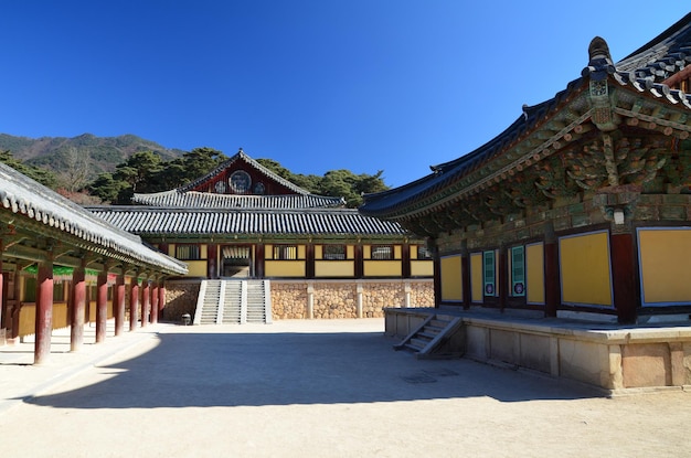 Photo the historical bulguksa temple in  gyeongju, south korea