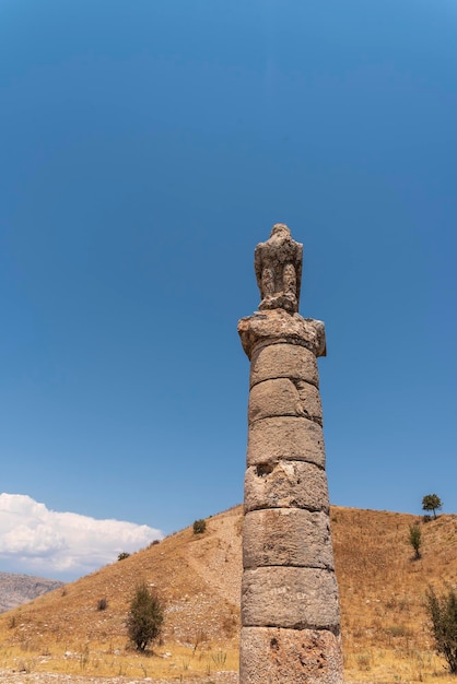 Historical Karakus Blackbird Tumulus in Adiyaman Turkey for Queen Isias and Princesses Antiochis