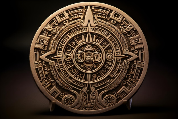 Historical and Mystical Aztec Calendar Stone A Testament of Ancient Timekeeping and Cosmological Be