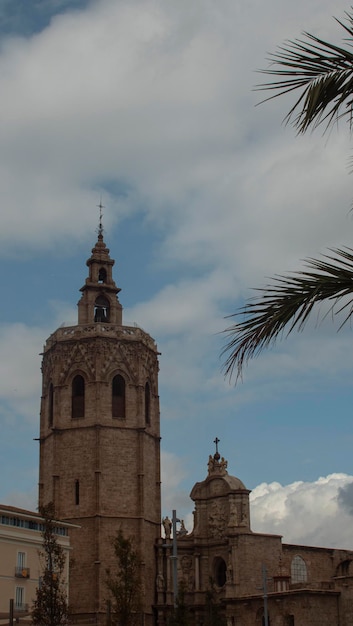 Historical tower of quotEl Migueletequot next to the cathedral of Valencia Spain