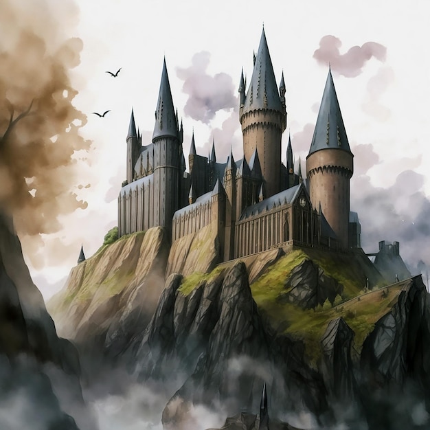 The Hogwarts castle