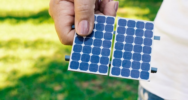 Holding solar energy photovoltaic panel