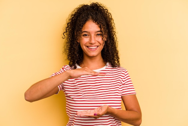 Holding something with both hands product presentation