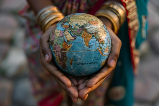 Photo holding the world in our hands