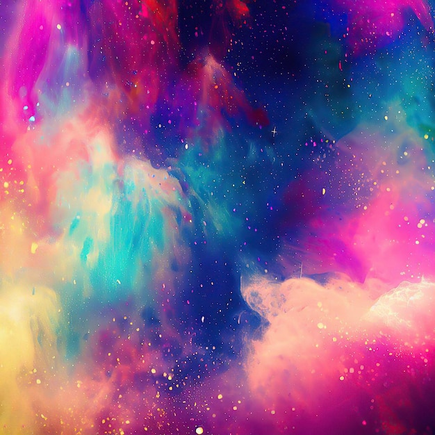 Holi abstract space background