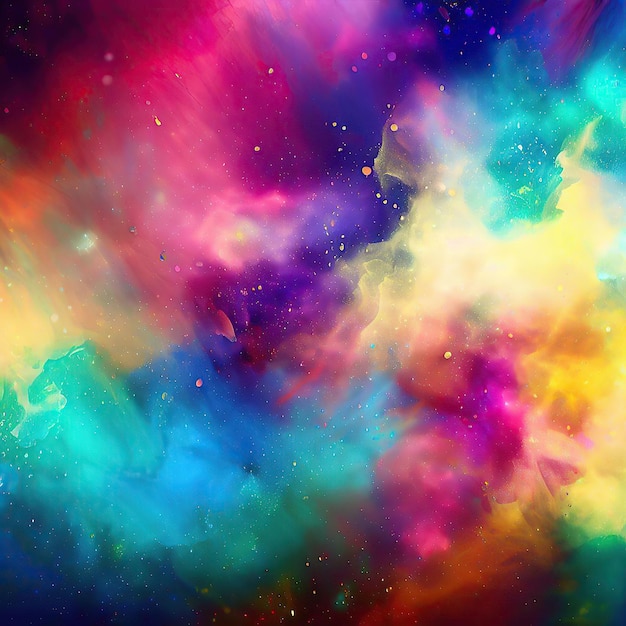 Holi abstract space background