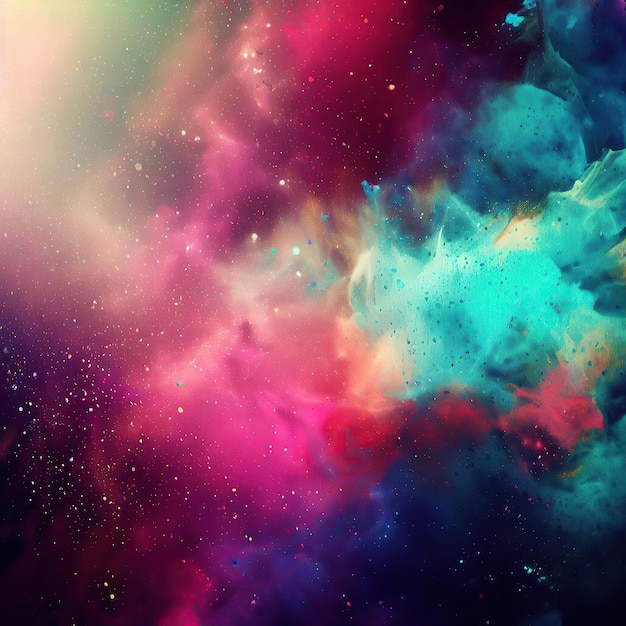 Holi abstract space background