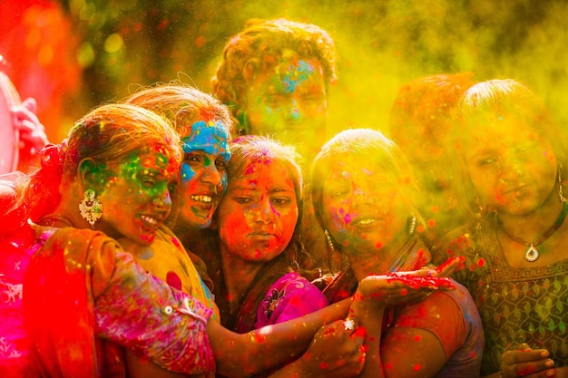 Photo holi colorful celebration background