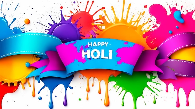 Holi festival background banner poster