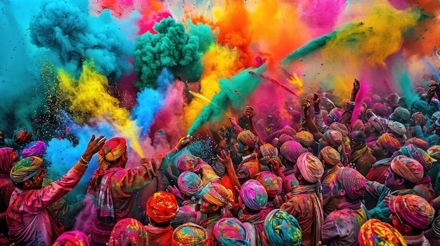 Photo holi festival celebration in india