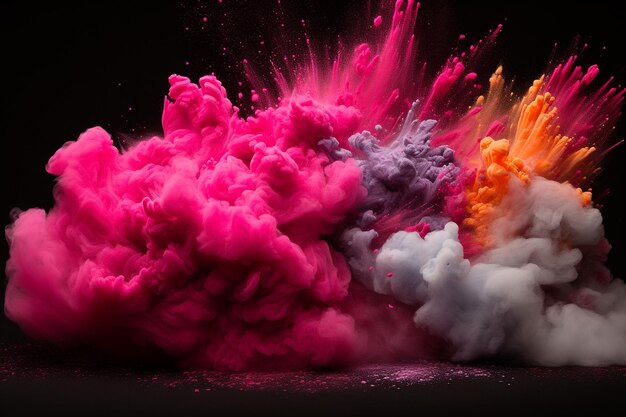 Holi festival powder explosion textures