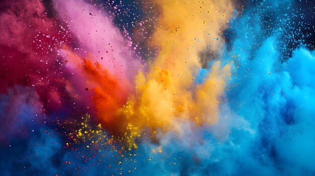 Holi Hues Capturing the Vibrancy of Color Explosions