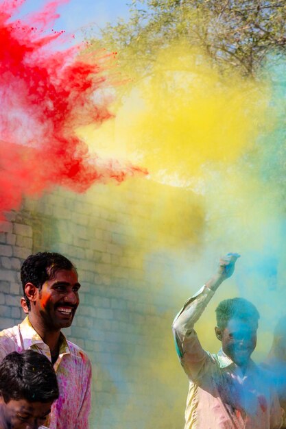 Photo holi is a popular and significant hindu festival celebrated as the festival of colors