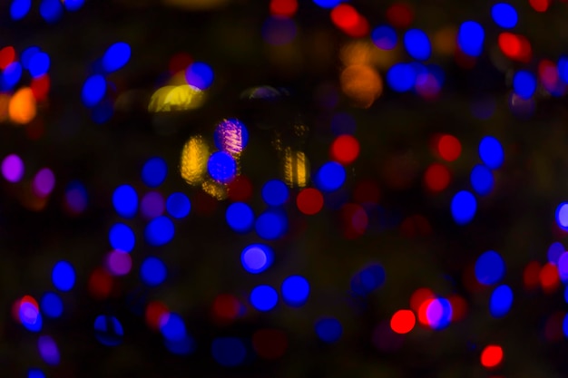 Holiday bokeh Abstract Christmas background Colorful abstract bokeh