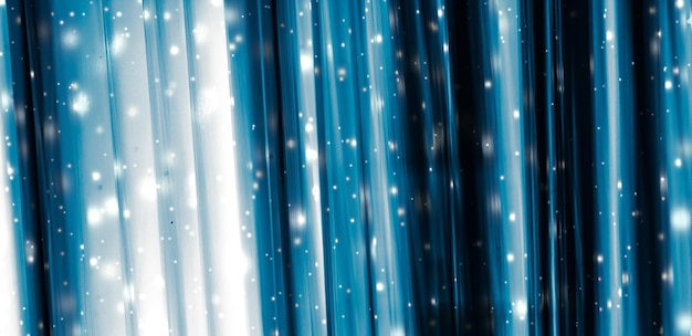 Holiday brand abstract background blue digital design with glowing snow