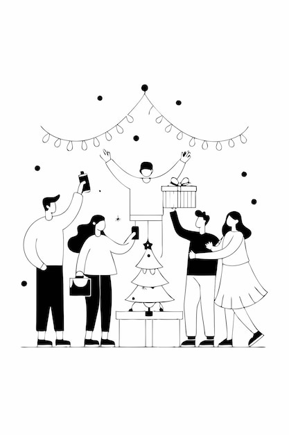 Photo holiday celebration abstract vector illustration of festive gatherings family traditions and joyful events