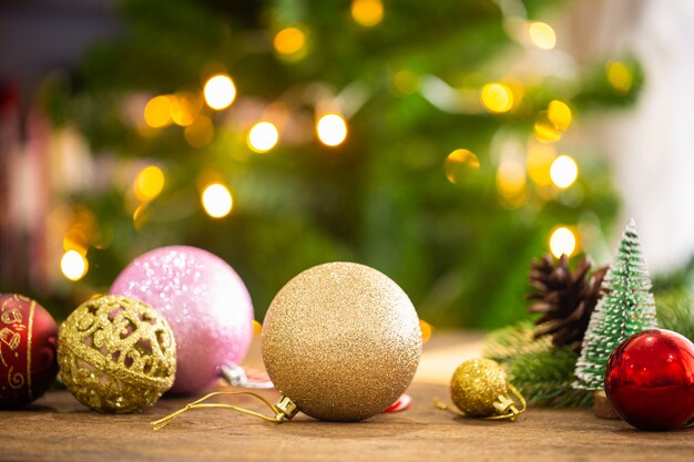 Holiday Christmas decoration background 