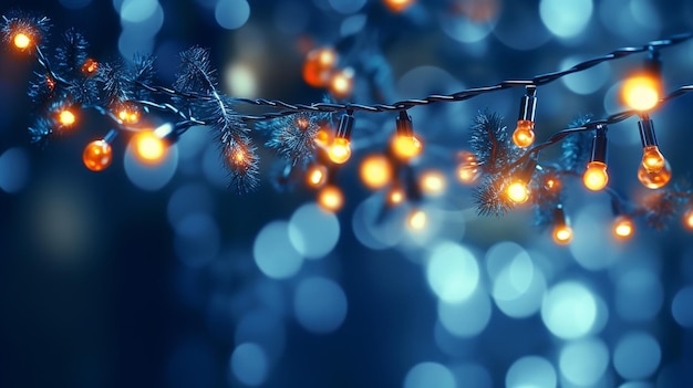 Holiday illumination and decoration concept christmas Generative AI