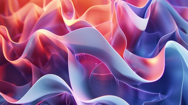 Holo abstract 3D shapes