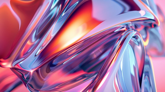 Holo abstract 3D shapes