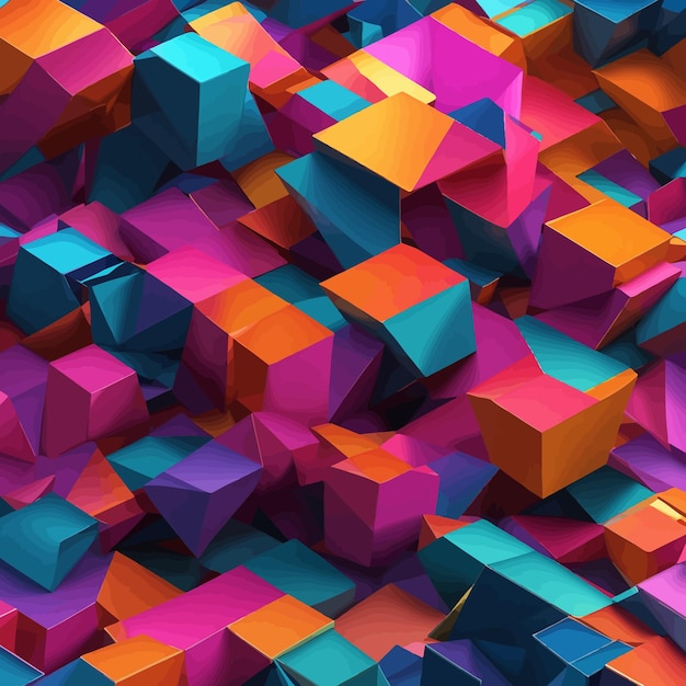 holo abstract 3d shapes