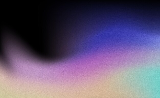 Photo holo gradient with noise texture on dark color background