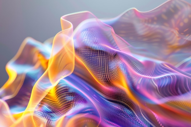 Hologram abstract 3D shape