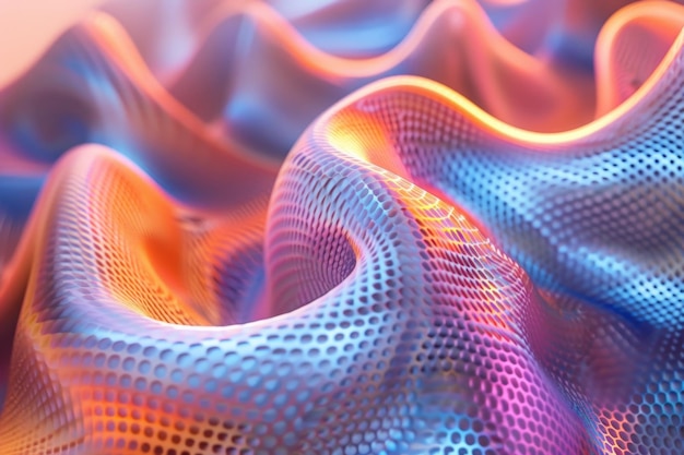 Hologram abstract 3D shape