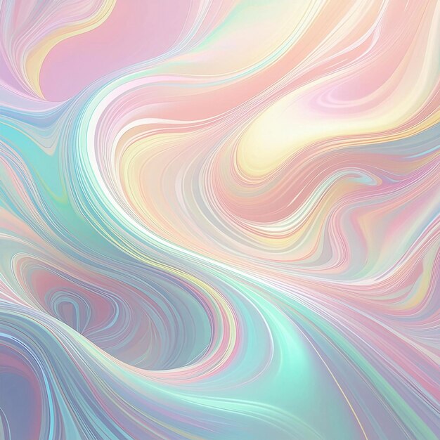 Hologram abstract background with pastel color