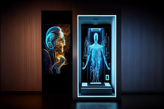 Hologram Screen Future Art Gallery