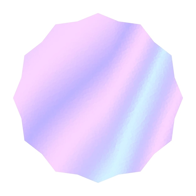 hologram sticker circle pearl geometry