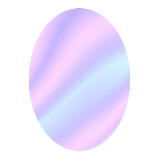 hologram sticker circle pearl oval opal