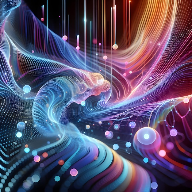 Holographic Abstract 3D Background Shapes Images