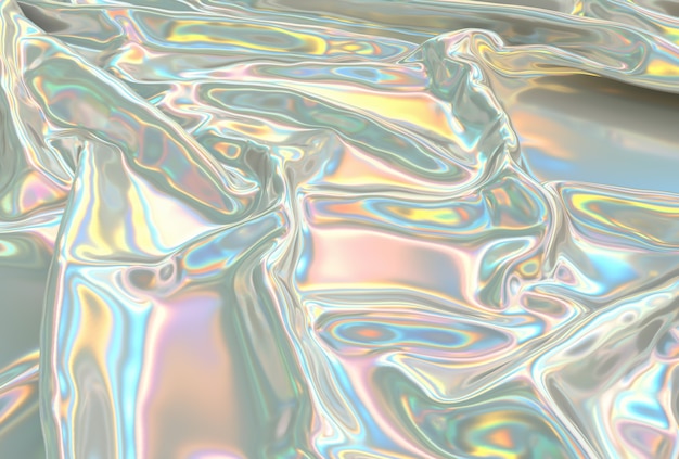 Holographic abstract fabric background