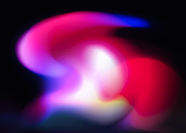 Holographic abstract multicolored background rainbow light leaks blurred glow with defocused effect 3D rendering