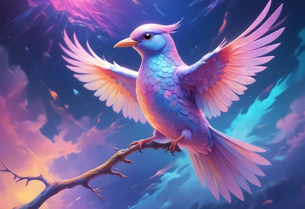 holographic bird surreal