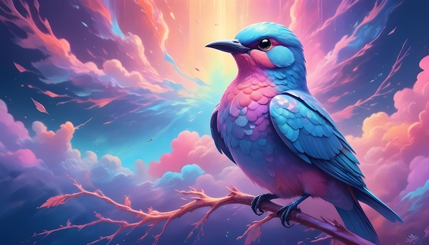 Holographic Bird Surreal