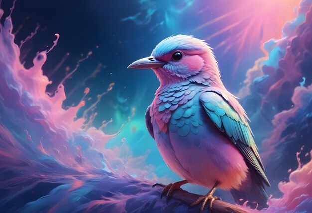 Holographic Bird Surreal