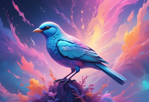 holographic bird surreal